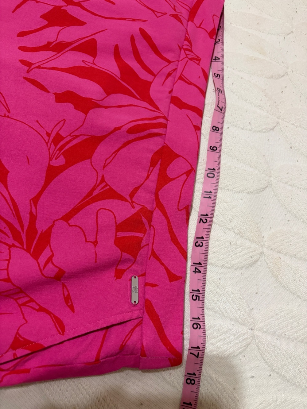 Rafaella size XL bright pink skort with floral design. Preppy perfection. - Picture 13 of 13